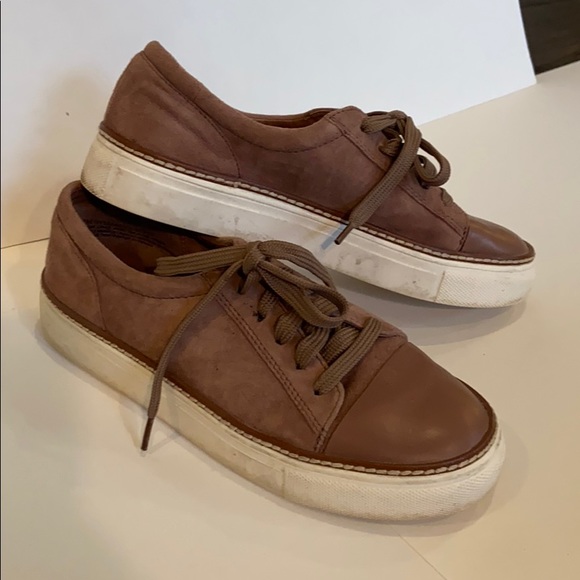 CASLON Mauve Blush Pink Suede Cap Toe Sneaker - Picture 4 of 7